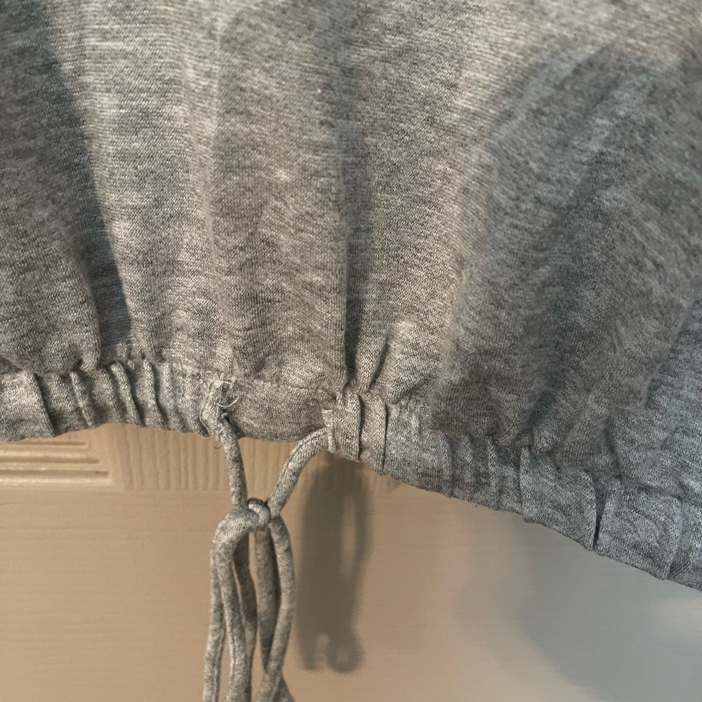 Moa Moa cropped top with drawstring hem - Picture 3 of 6